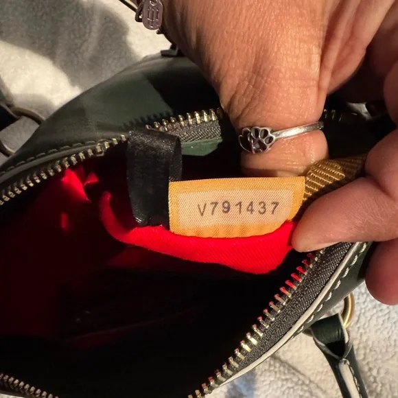 Dooney & Bourke Dark Green Leather Satchel color Ivy - Picture 7 of 10